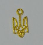 Подвеска (scb414), Тризуб, цв. зол., 18х10мм 