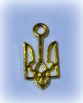 Подвеска (scb414), Тризуб, цв. зол., 18х10мм 
