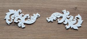 Вензель 8,1*4,5 см, гибкий полимер / гд385 ― Творча майстерня ДекоПарк