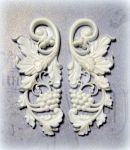 Виноград гнущийся,  2 шт., по 6,9х2,7 см, цв.: бел. /гд081