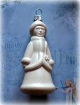 Новогодняя игрушка Снегурочка, пластик, 9х4см