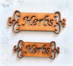 Шильда 120, Herbs, мдф 3 мм, 9х3,2 см