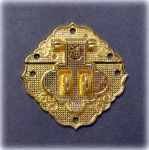 Замок 069, цв: зол., 35х35мм