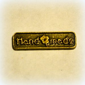 Накладка Hand made, цвет бронза (scb203) ― Творча майстерня ДекоПарк