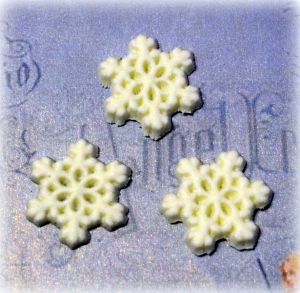 Снежинка, модель. пластик, 25мм, 1 шт. ― Творча майстерня ДекоПарк