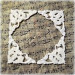 Вензель / угол , модельный пластик, цв.: бел., 6,6х6,3х8,6 см