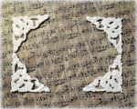 Вензель / угол , модельный пластик, цв.: бел., 6,6х6,3х8,6 см