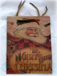 Пакет бумажный из крафт-бумаги "The Night before Cristmas" 19х24 см 