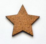Декор 112, Звездочка 3 см, мдф 3 мм