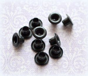 Люверсы (scb316) Черные (1шт), 10х7мм ― Творча майстерня ДекоПарк