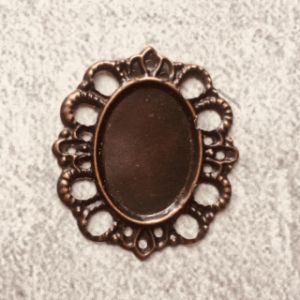  Филигрань-сеттинг 1005, цв. медь, 36х32мм, серединка 20х15мм  ― Творча майстерня ДекоПарк