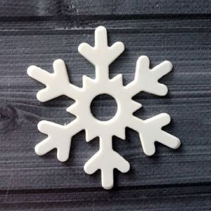 Снежинка, мод. пл., цв.: бел., 7,8 см /пд259 ― Творча майстерня ДекоПарк