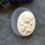 Молд А563, Камея Роза 3,6х2,6 см