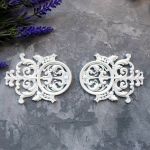 Вензель ажурный 8,5х6,5 см, гибкий декор/ гд975