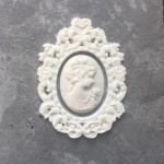 Рамочка с камеей 6х3,6 см и 2,3х1,8 см, гибкие /гд003