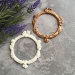  Рамочка с бантами 8,5х7,2 см, гибкая /гд934