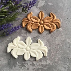 Накладка Цветок 5х3 см, гибкая/гд459ср ― Творча майстерня ДекоПарк