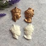 Принц и Леди 4,8х3 и 4,7х3 см, набор, белый модельный пластик/ ПД742