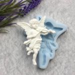 Молд А529, Ангел со скрипкой 7,6х6 см