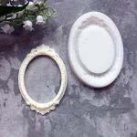 Молд А050, Овальная рамка 8,5х5,7 см
