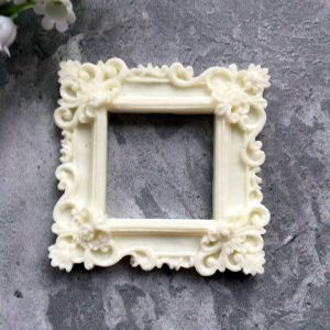 Рамка Ажурная Квадратная из пластика, цвет: оттенки белого ― Творча майстерня ДекоПарк