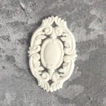 Ажурная брошь с камнем, гибкая, 3,8х2,5 см / гд802