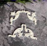 Уголки, 4 шт. набор, по 3,8 см, гибкий полимер / гд355