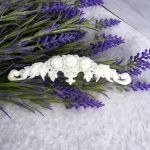 Вензель с розами 12х3 см /ПД973