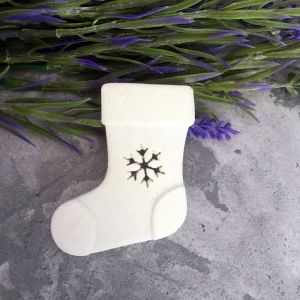 Новогодний сапожок со снежинкой  6х4,8 см/ПД963 ― Творча майстерня ДекоПарк