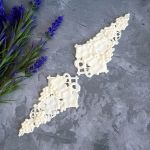 Гроздь винограда, мод. пл., цв. бел., 12,2х6,5 см /ПД956