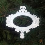 Ажурная овальная рамка, гибкая, 7х7 см, серединка 4х2,5 см  /гд834Б