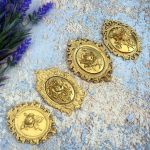 Молд ДП019 «Овальна Рамка Камея» 7х5 см, внутр. овал під камею 2,9х3,9 см