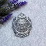 Ажурная накладка Лев 7,5х6,5 см / ПД543