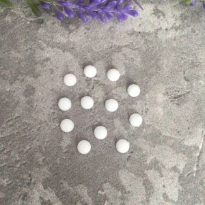 К. д. 062, камень плоский, цв.: белый, 5 мм, 1 шт. ― Творча майстерня ДекоПарк