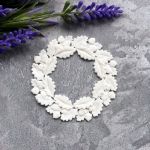 Дубовый венок, 6,2 см диам., внутр. диам. 3,2 см, гибкий декор. эл-т / гд855