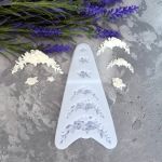 Молд А519, Цветочные вензеля, набор 6 шт на молде от 1 см до 5.6 см длиной