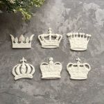 Короны 6 шт набор, гибкие,  36х19 мм, 30х28 мм, 34х30 мм, 30х28 мм, 33х30 мм, 35х26 мм/ гд914