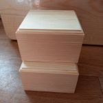 Шкатулка квадратная, фаской, мат-л: сосна, 11,5х11,5х7,5 см