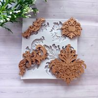 Молд ДП544, Ажурні елементи 9*8,2 см, 4,8*5 см, 8,3*4 см там 6*2,3 см