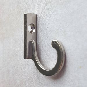 Крючок 006/1, цвет: серебро, 22х6 мм ― Творча майстерня ДекоПарк