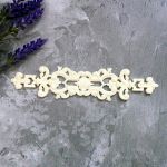 Накладка-вензель ажурная 15х3,5 см, мод. пл. / пд848