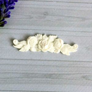 Вензель Розы, 6х1,1 см, гибкий / гд756 ― Творча майстерня ДекоПарк